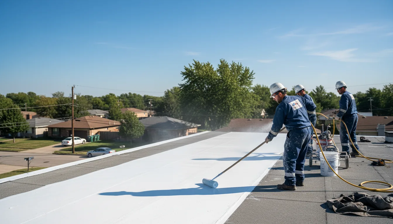 Commercial roof coating in Birch Run, MI near me
